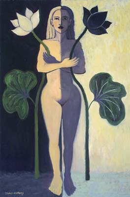 Woman of Dark and Light with Arms Crossed
